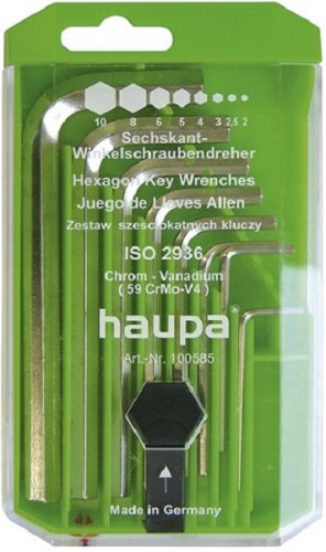 Набор ключей имбусовых HEX Haupa, 2-10,  8 шт.   картинка
